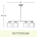 Lmpara colgante Rotterdam 4 luces